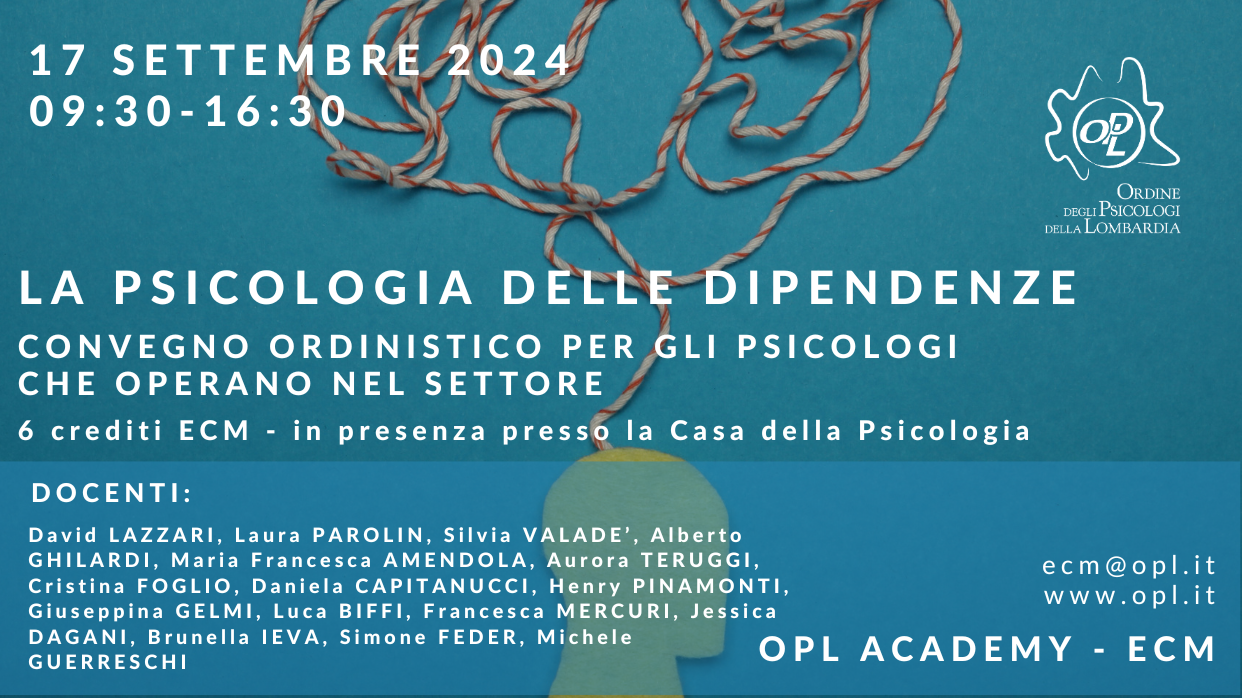 👩🏻‍🏫 6 crediti ECM - Partecipa al prossimo evento in Casa della Psicologia!