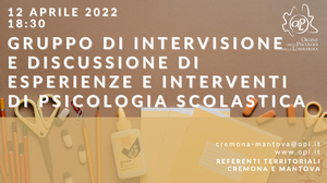 immagine articolo Cremona-Mantova: Gruppo di Intervisione e discussione di esperienze e interventi di psicologia scolastica