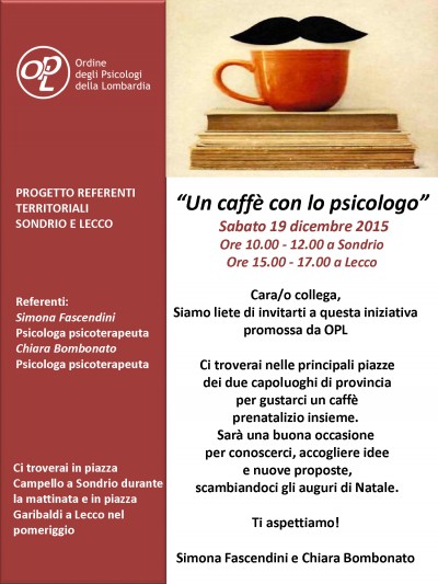 immagine articolo SONDRIO - Un caffè con lo psicologo