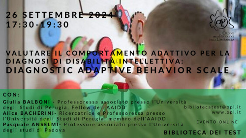 immagine articolo Valutare il comportamento adattivo per la diagnosi di disabilità intellettiva: Diagnostic Adaptive Behavior Scale 