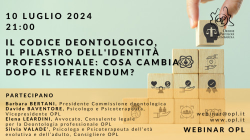 immagine articolo Il codice deontologico, il pilastro dell'identità professionale: cosa cambia dopo il referendum?