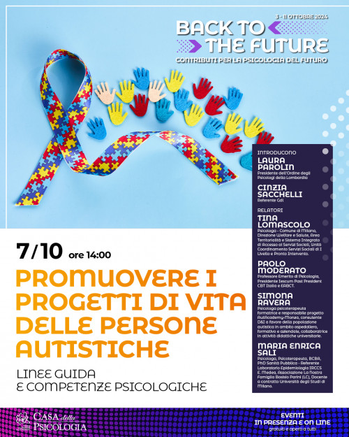 immagine articolo Promuovere i progetti di vita delle persone autistiche. Linee guida e competenze psicologiche