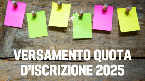 Versamento quota d’iscrizione 2025