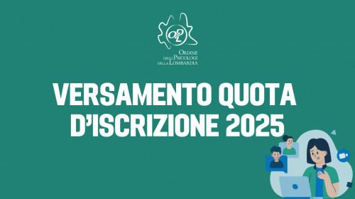 Versamento quota d’iscrizione 2025