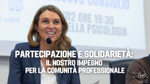 immagine articolo Partecipazione e solidarietà: il nostro impegno per la comunità professionale